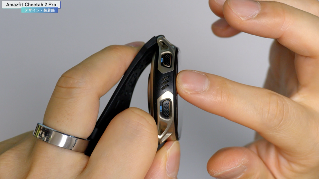 Amazfit Cheetah 2 Pro のチタンフレームと4ボタン