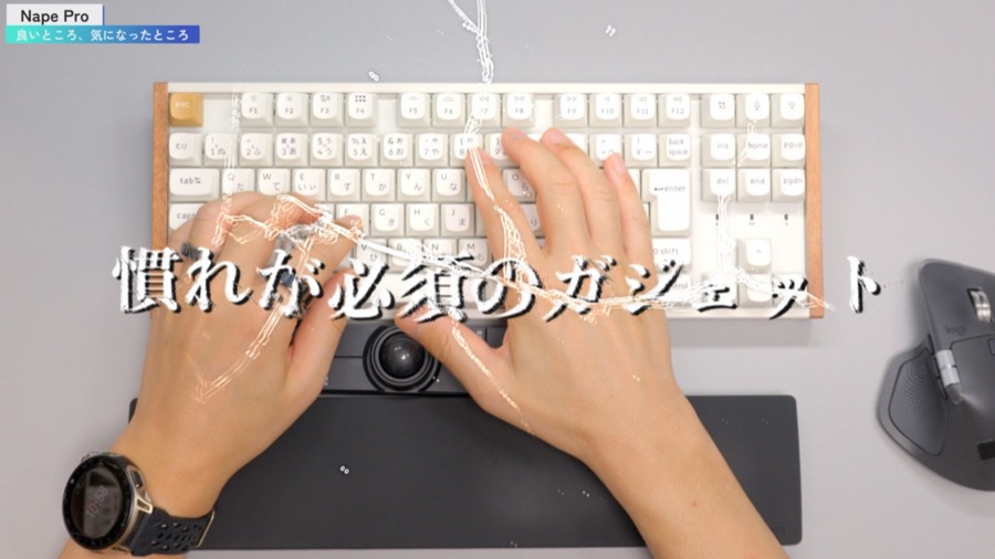 Nape Proを使った実作業の様子。慣れが必要なデバイス