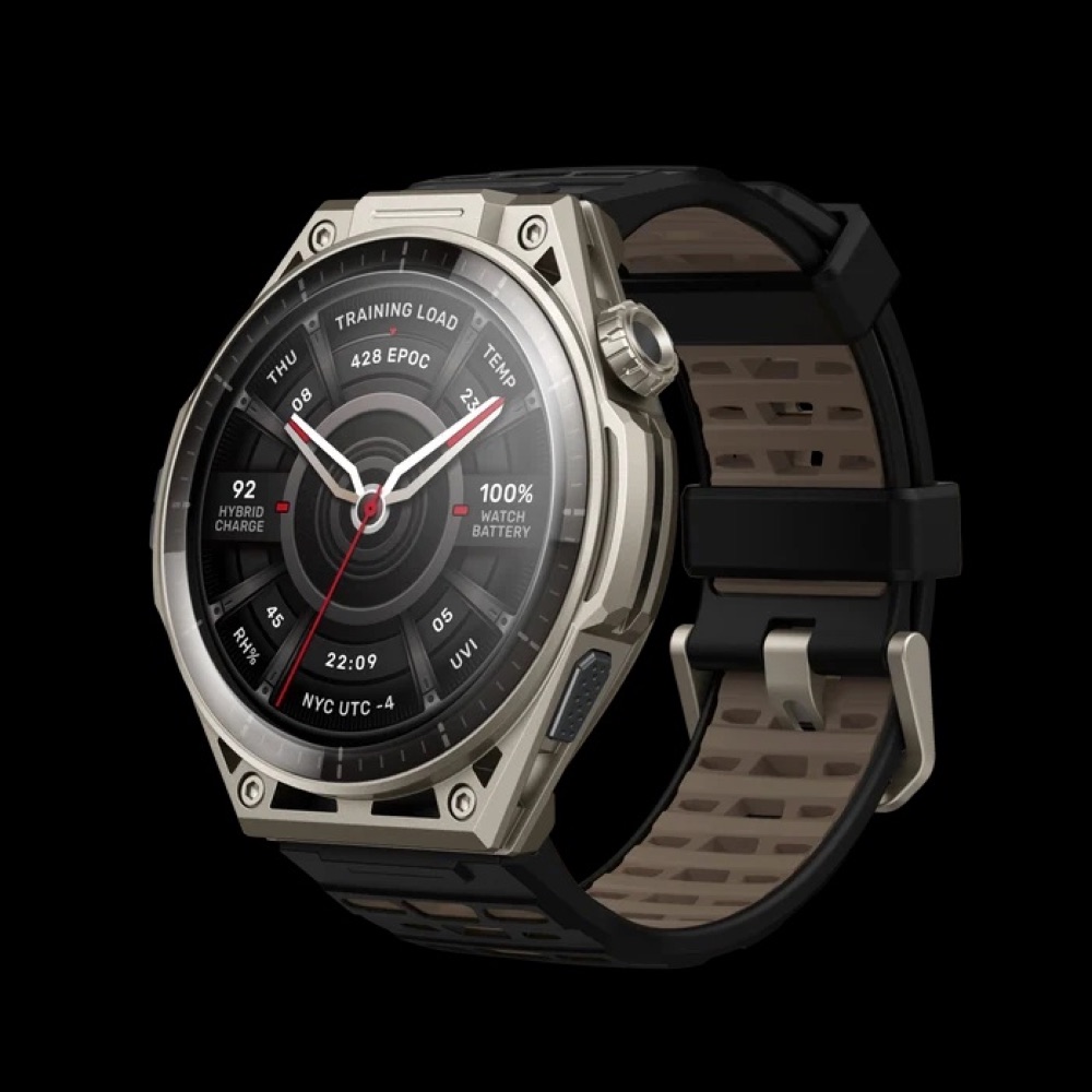 Amazfit Balance Ultra を斜めから見たところ