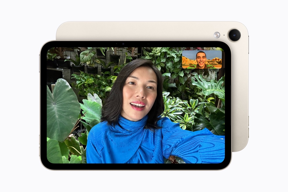 長辺にフロントカメラを備えた新しいiPad mini