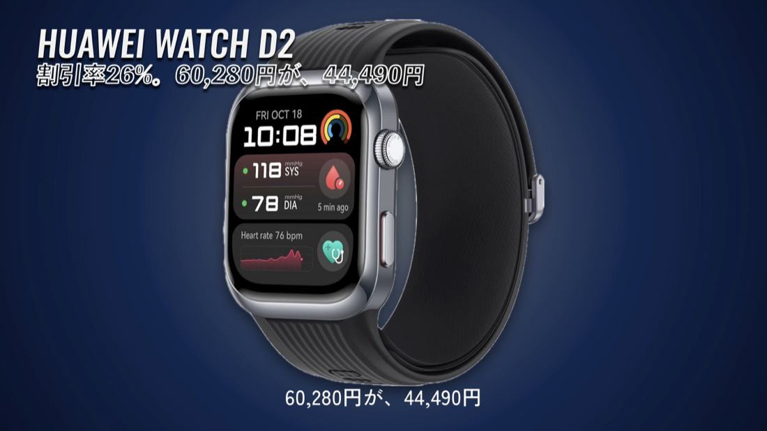 第7位 HUAWEI WATCH D2 Amazonの価格の画面
